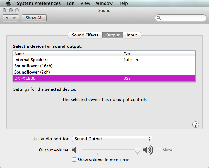 DNX1600 Default Device
