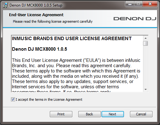 denondj mcx8000 driver install 2
